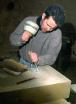 Clark Stonemasons  -  Canonmills, Edinburgh  -  carving stone