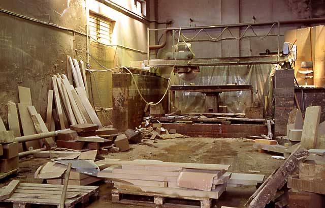 Clark Stonemasons  -  West Short Road, Granton, Edinburgh  -  Inside  -  1995