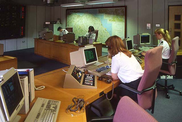 Control Centre At Tollcross Fire Station 22 June 1993
