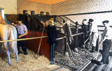 The old stables in the museum at Lauriston Place Fire Station  -  26 July 1994
