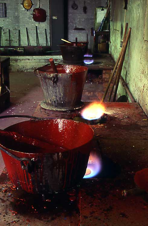 Edinburgh at Work  -  Waterston's sealing wax works at Powderhall, Edinburgh   -  1994