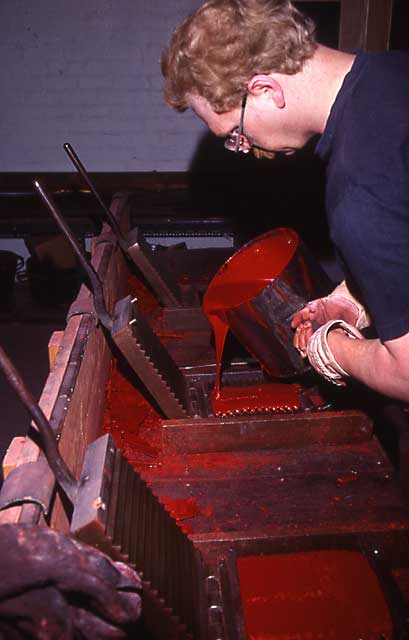 Edinburgh at Work  -  Waterston's sealing wax works at Powderhall, Edinburgh   -  1994