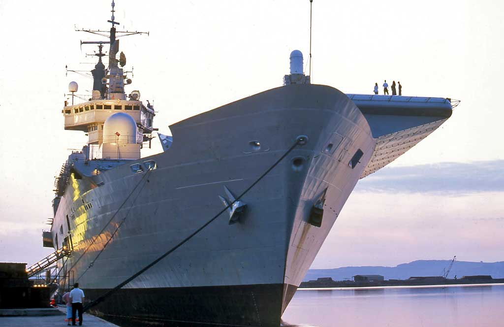 The Ark Royal at Leith Docks