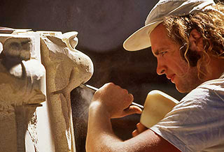 Talk to Edinburgh Photograhic Society  -  Edinburgh Themes  -  Workers  -  David Lindsay, Stone Mason