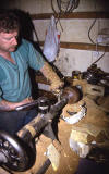 George Mackay - Bolwing Green Bowl Makers  -  Photographed 1991