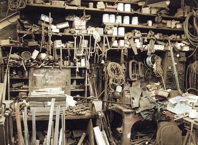 The south wall of Alexander McLennan's blacksmiths workshop at Powderhall