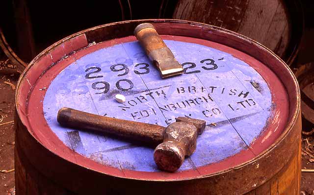 North British Distillery, Cooperage at West Calder  -  1995