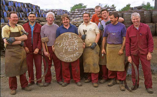 North British Distillery, Cooperage at West Calder  -  1995