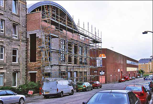 The former Roberet Lamb Wood flour Mill at 23 Dunedin Street, Edinburgh