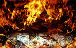 Edinburgh at Work  -  Burning old banknotes