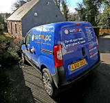 A van advertising 'Sort My PC' business, Colinton Road, Colinton  -  March 2013