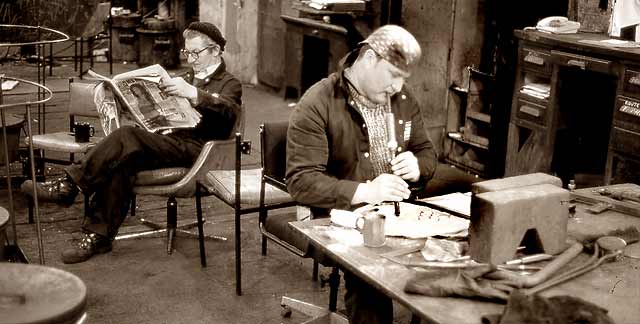 Edinburgh at Work  - Stevenson & Cheyne, workbench, 1992