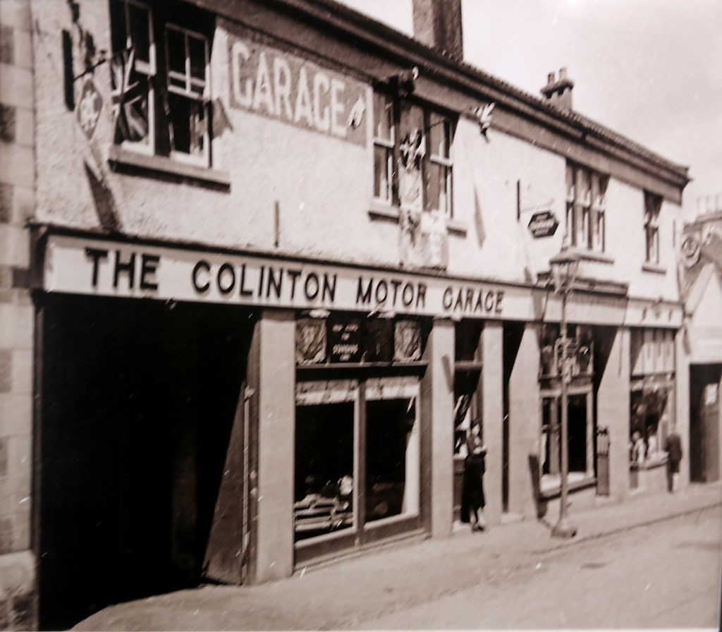 Waddell's Garage, Spylaw Street, Colinton  -  This photo was taken a few decades ag, possibly in 1937, when the garage was ''The Colinton Motor Garage'