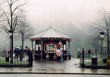 The Espresso Bar in East Princes Street Gardens, photographed on  misty Easter Saturday afternoon  -  26 March 2005