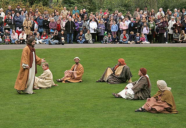 Easter Play  -  Princes Street Gardens, Edinburgh  -  Garden of Gethsemane  -  April 2006