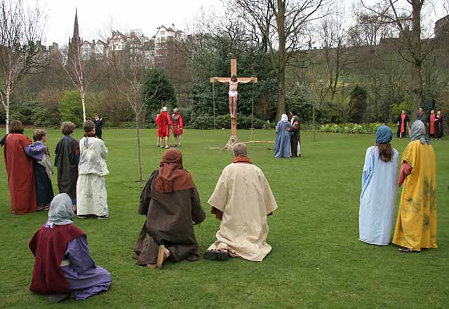 Easter Play  -  Princes Street Gardens, Edinburgh  -  The Crucifixion  -  April 2006