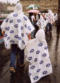 Photograph by Peter Stubbs  -  Edinburgh  -  August 2002  -  North Bridge in the rain