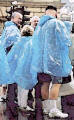 Photograph by Peter Stubbs  -  Edinburgh  -  August 2002  -  Wet weather in the High Street, near St Giles Church.