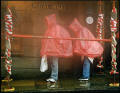 Photograph by Peter Stubbs  -  Edinburgh  -  August 2002  -  The Royal Mile close to the Camera Obscura on a wet afternoon