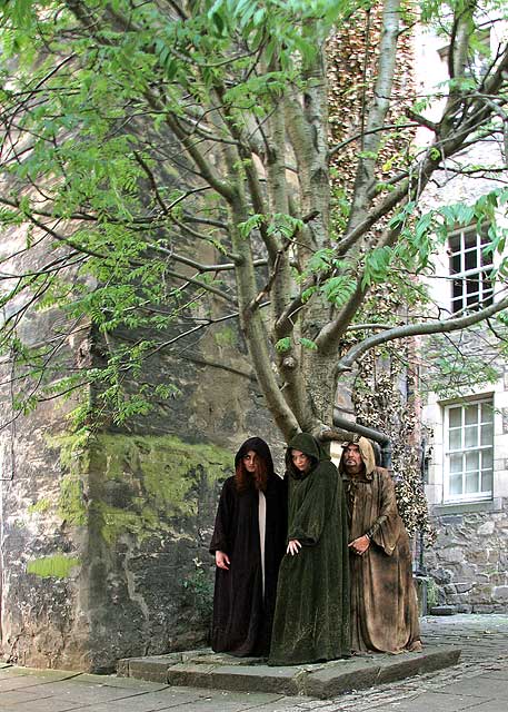 A scene from Frantic Redhead Productions' performance of 'Macbeth' - Edinburgh Fringe Festival, August 2007