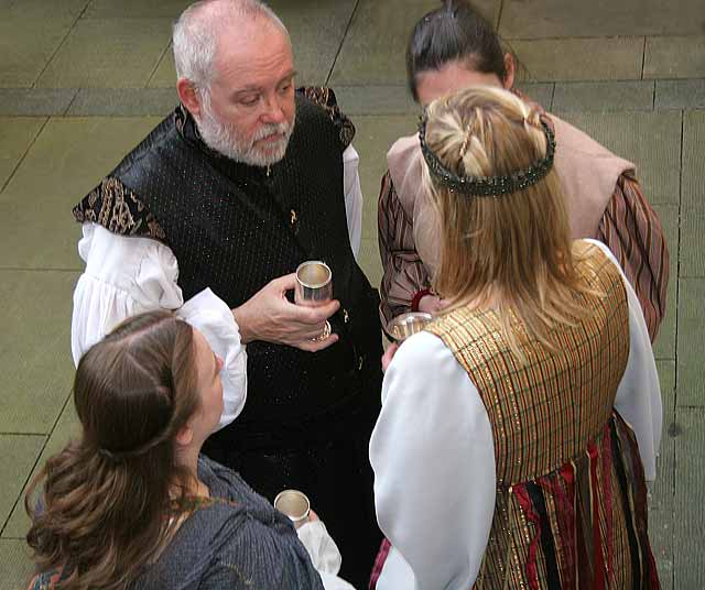 A scene from Frantic Redhead Productions' performance of 'Macbeth' - Edinburgh Fringe Festival, August 2007