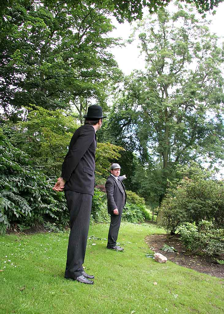 A scene from Frantic Redhead Productions' play 'Murder in the Gardens' - Edinburgh Fringe Festival, August 2007