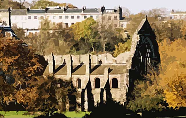 Photograph by Peter Stubbs  -  Edinburgh  -  November 2002  -  Holyrood Abbey