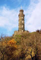 Photograph by Peter Stubbs  -  Edinburgh  -  November 2002  -  Nelson's Monument on Calton Hill