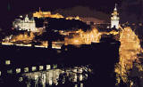 Photograph by Peter Stubbs  -   Edinburgh  -  December 2002  -  Looking towards Edinburgh Castle and Princes Street from Calton Hill