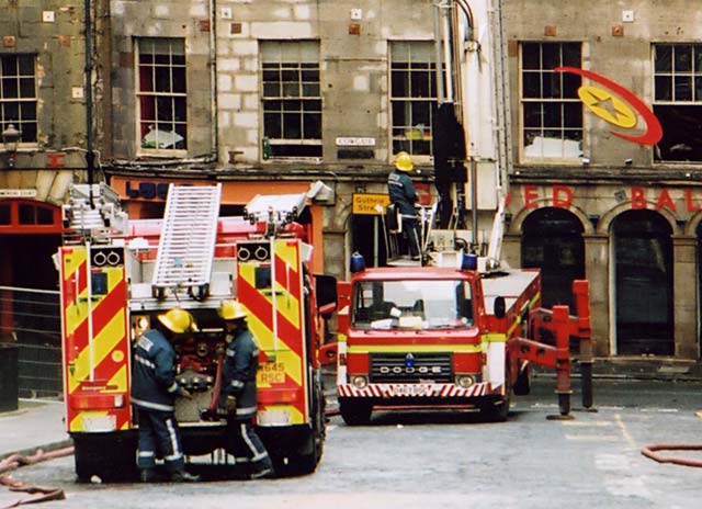 Edinburgh Old Town Fire  -  Blair Street  -  7 December 2002