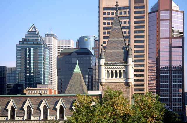 Downtown Montreal  -  in late summer sunshine