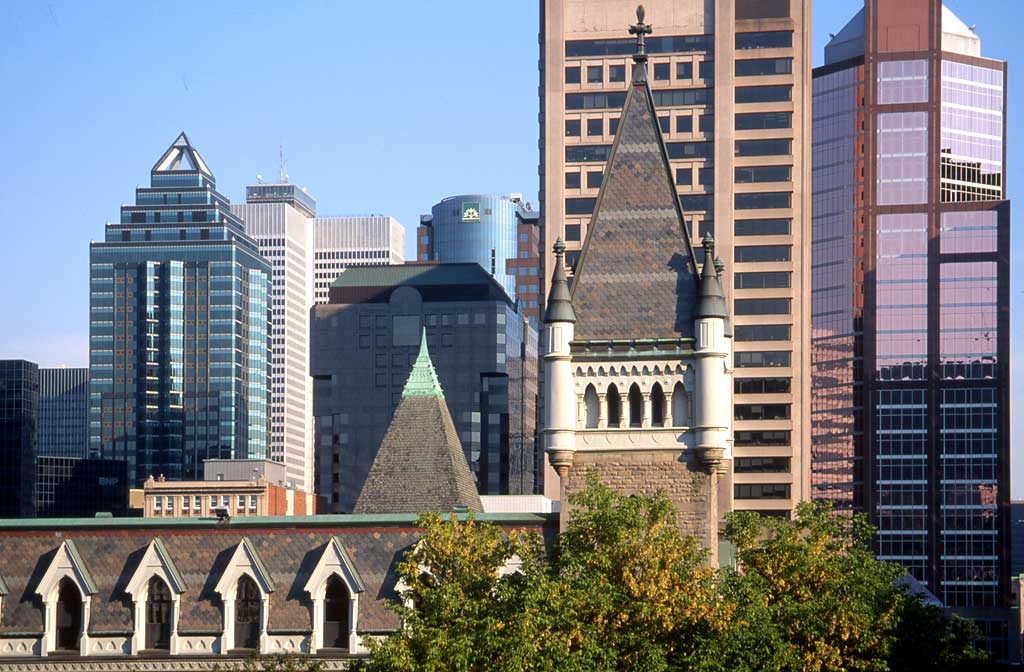 Downtown Montreal  -  in late summer sunshine