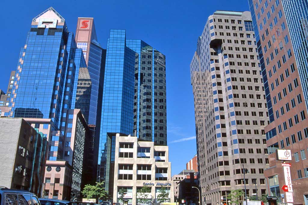 Downtown Montreal  -  in late summer sunshine