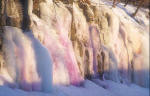 Icicles on the southern edge of Parc Mont-Royal, Montreall  -  January 1998