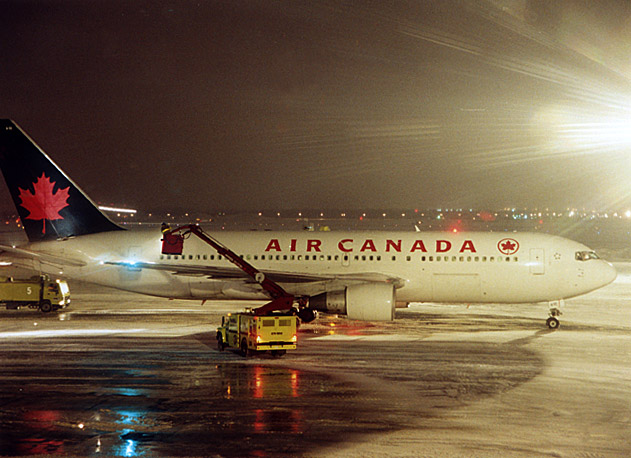 Winter flight from Montreal