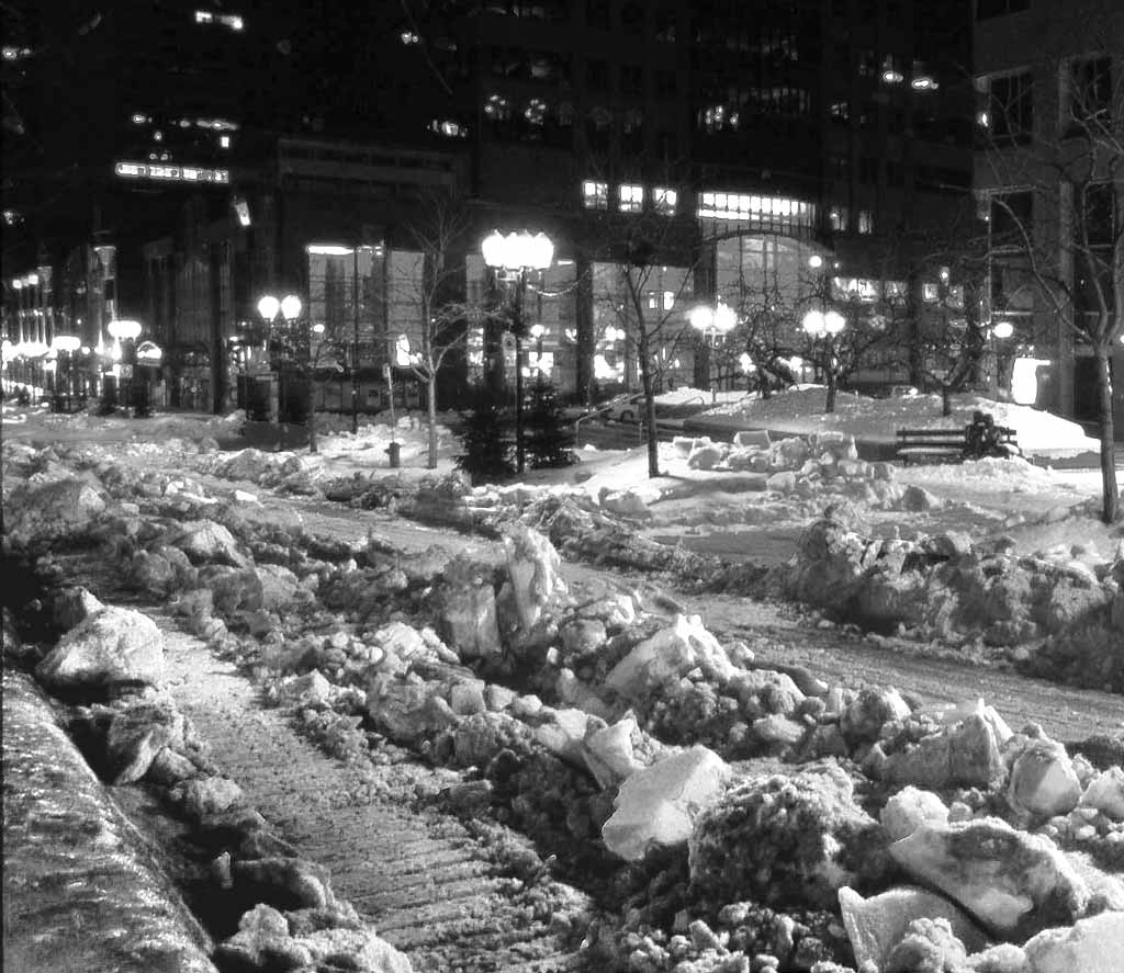  Downtown Montreal -  Photographed during the Montreal Ice Storm  -  January 1998