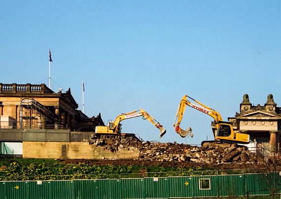 The National Galleries  -  Construction work as part of the Playfair Project  -  April 2003