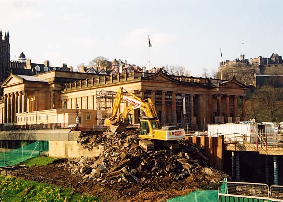 National Galleries of Scotland  -  Construction work for the Playfair Project  -  8 April 2003