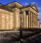 The National Gallery of Scotland from the foot of Playfair Steps