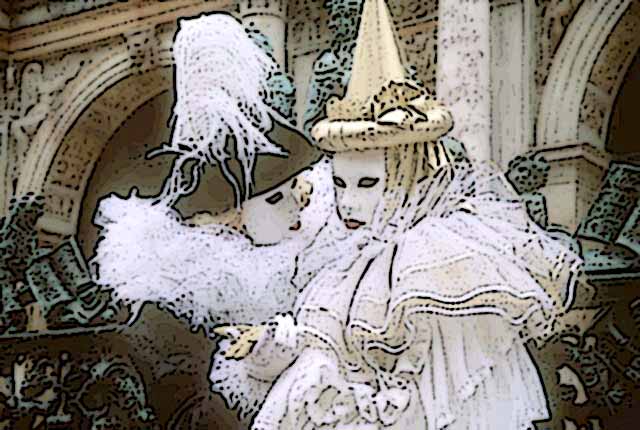 Photograph by Peter Stubbs  -  Venice Carnival - 1
