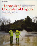 Cover of 'The Annals of Occupational Hygiene' Magazine  -  Cleaning the pavement in Princes Street