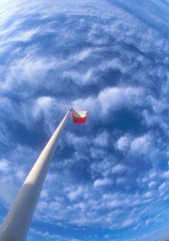 Sky and Flag  -  Granton Harbour