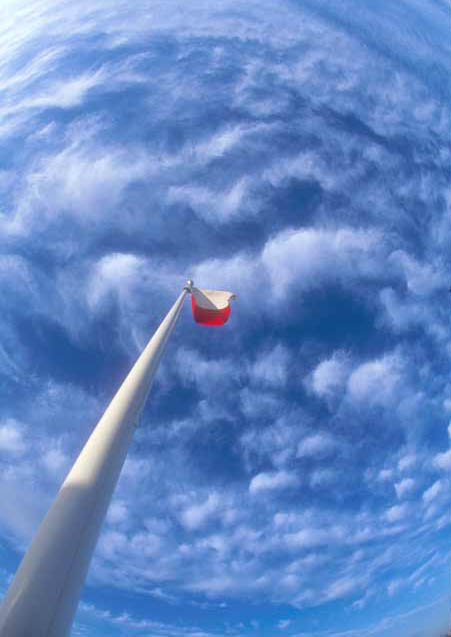 Sky and Flag  -  Granton Harbour