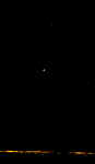 Hale-Bopp comet and stars - over Burntisland -  Viewed from Edinburgh