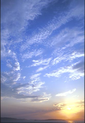 Sky over Cramond Island  -  Firth of Forth