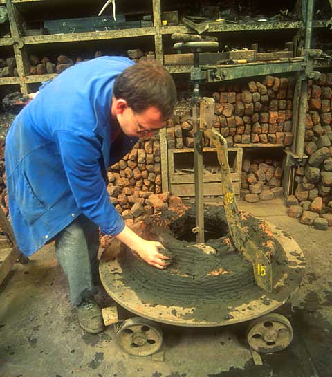 Whitechapel Bell Foundry  -  Starting to Create the Mould
