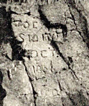 oom in to detail on a postcard by an unidentified publisher - Refreshments at the top of Arthur's Seat in Holyrood Park, Edinburgh