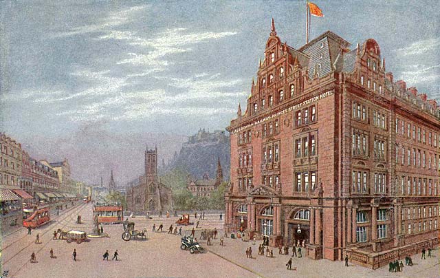 The Caledonian Railway Hotel and Princes Street Station