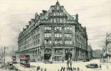 The Caledonian Railway Hotel and Princes Street Station  -  around 1920s