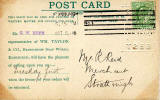 The back of a Postcard  used by Wm Taylor & Co, Broughton Soap Works  -  Tolbooth, Canongate, Edinburgh